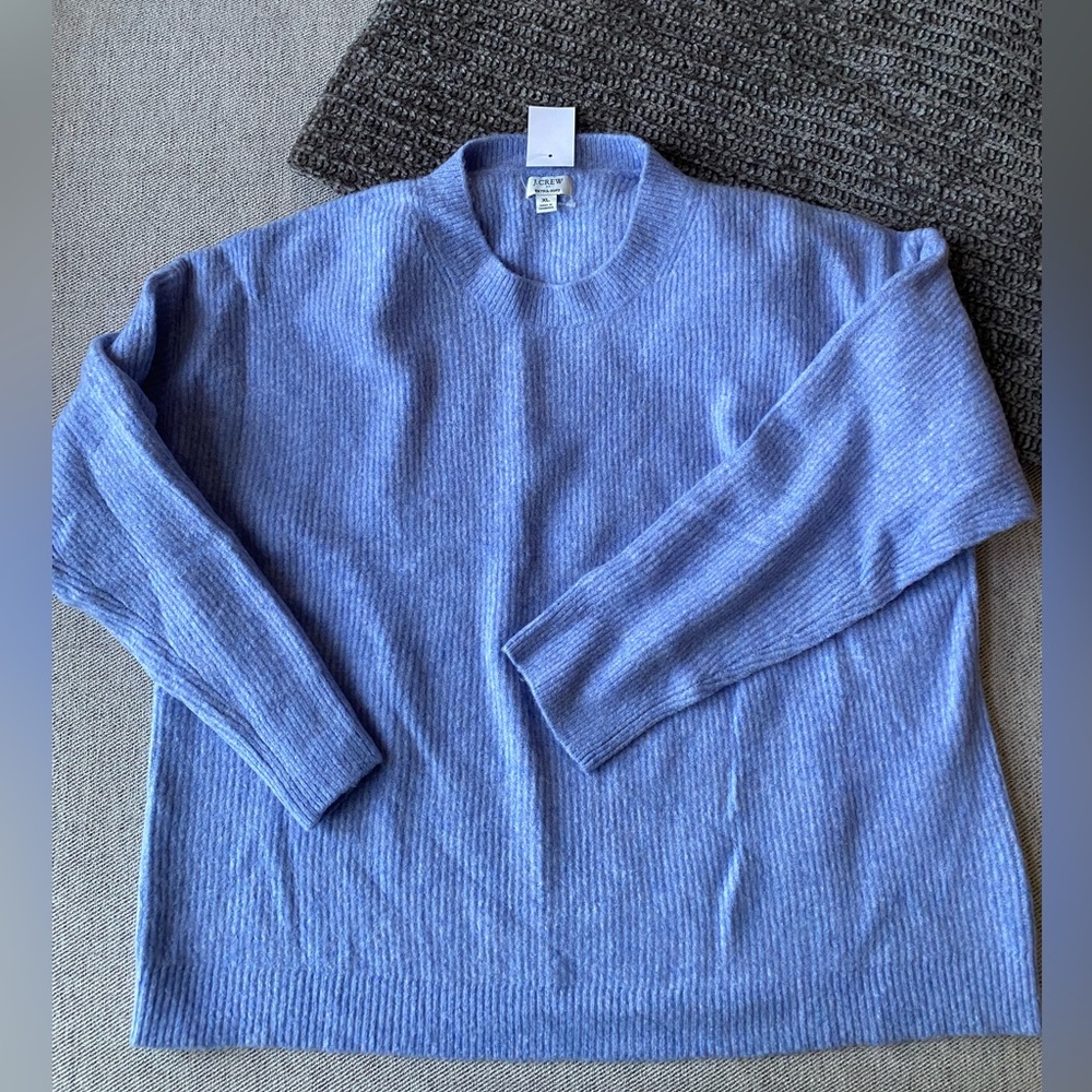 J Crew Factory Extra Soft Sweater - Light Bright Blue | Size XL